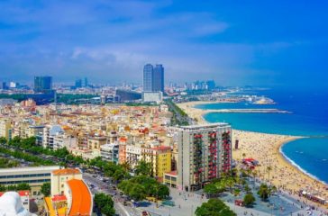 Barcelona City Skyline