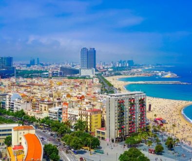 Barcelona City Skyline