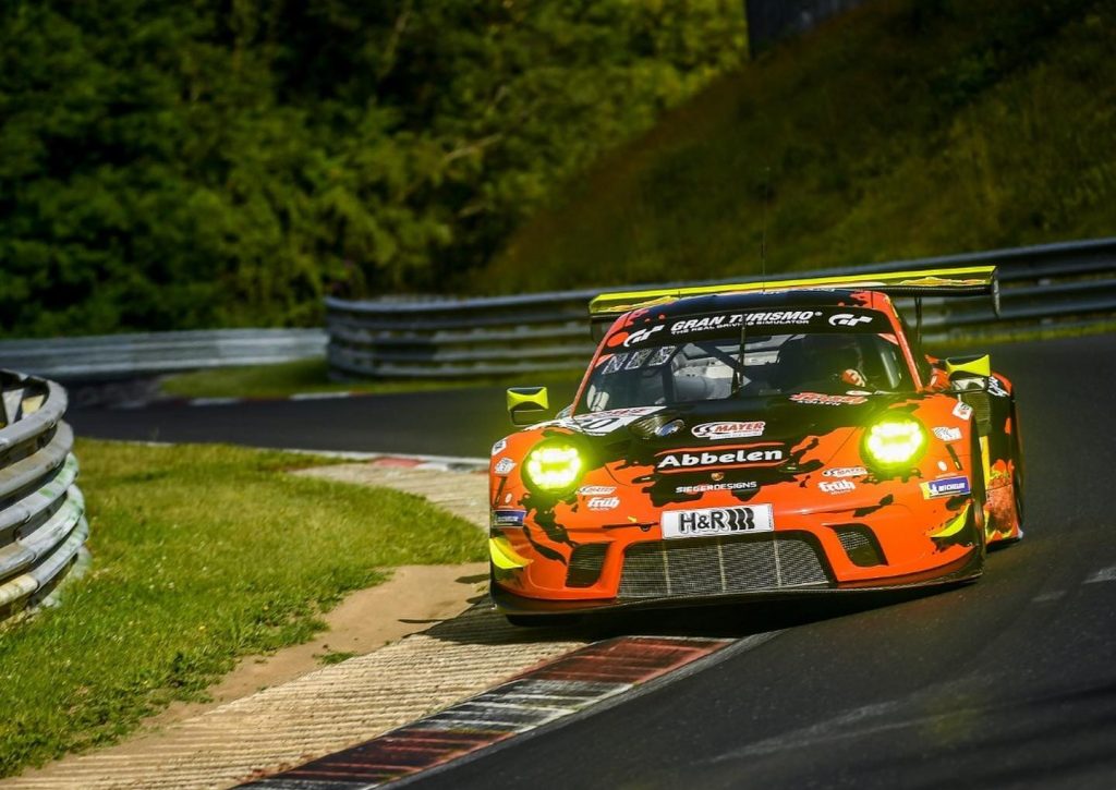 Sabine na pista de corridas, julho de 2020.